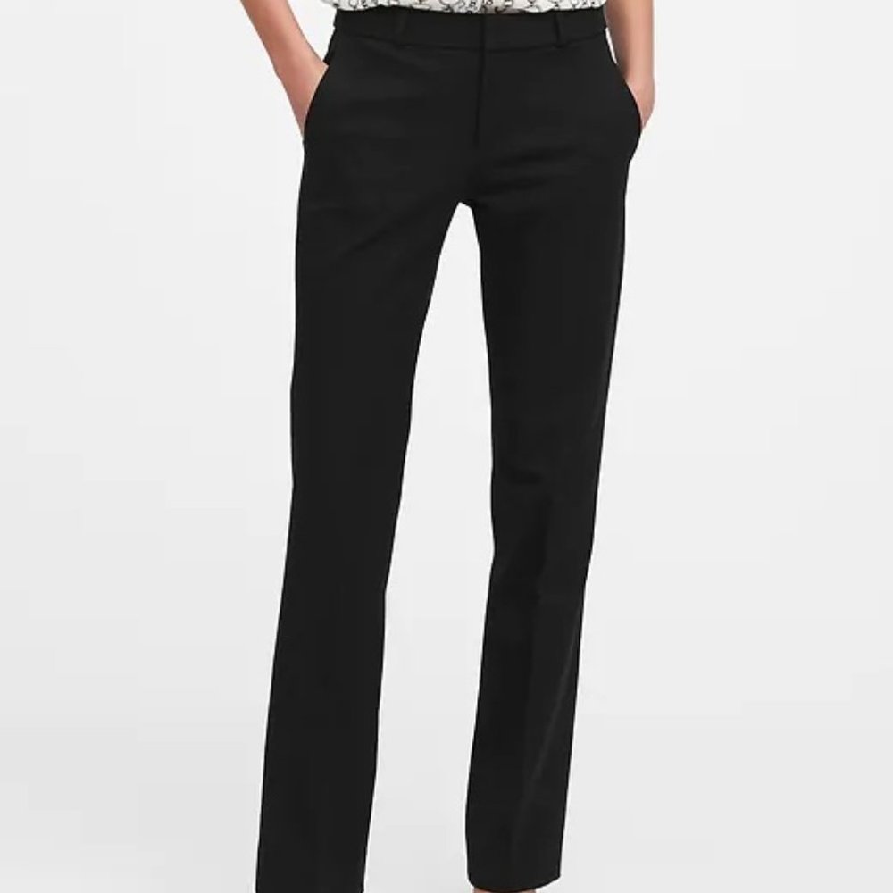 NEW Banana Republic LOGAN 10 SHORT BLACK PANTS